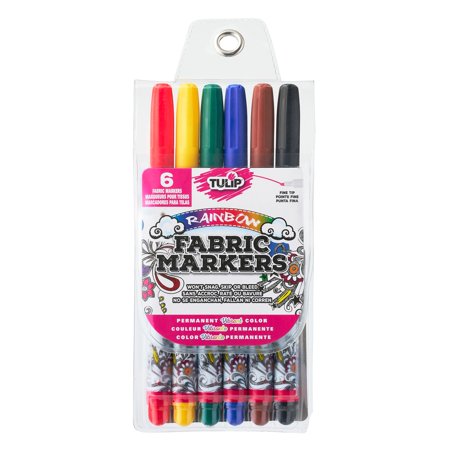 UPC: 0017754289742 | Tulip Writer Fabric Markers 6/Pkg-Primary