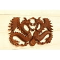 thumbnail image 2 of 16" Wooden 2 Dragons Wall Hanging Hand Carved Relief Plaque Statue Sculpture Handcrafted Gift Art Home Decor Figurine Accent Decoration Handmade, 2 of 3