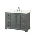thumbnail image 4 of Wyndham Collection Wcs202048s-Qtz-Us3mxx Deborah 48" Free Standing Single Basin Vanity Set, 4 of 6