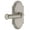 Satin Nickel, variant on Grandeur Arcgeo_Prv_234 Arc Solid Brass Right Handed Privacy Door Lever Set - Brass