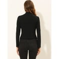 thumbnail image 3 of Chaqueta con cremallera Allegra K estilo vintage Steampunk Negro S, 3 of 4