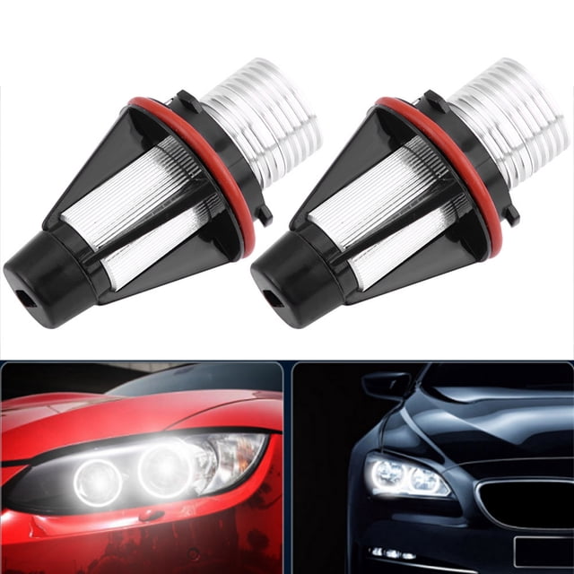 Bombilla Lideró de Luz de Marcador de Anillo de Halo de Ojos de Ángel, Luz Led de Ojos de Ángel de 5 W, Lámpara de Luz Led de Ojos de Ángel Brillante de 6000 k PARA COCHE DE 2