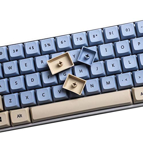 Keycap 1 Set Keycaps Xda Poker Profile Mz Sublimation Pbt Keycaps For Mx  Mechanical Gaming Keyboard Frosted Touch Touch Sentence Key (Color : Mz61  