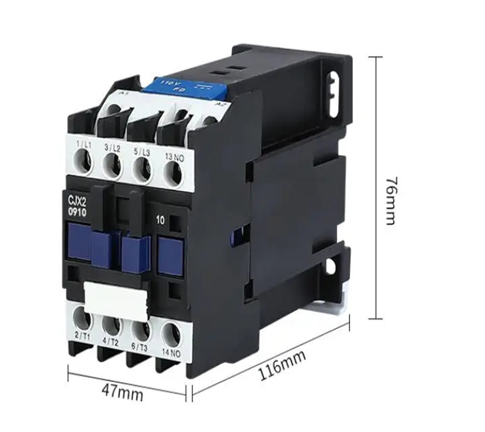 LC1D DC CJX2-0910Z CJX2-0901Z 9A NO Contactor 3-Phase DIN Rail Mount Electric Power Contactor 12V 24V 36V 110 220 ,Replace Most