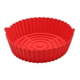 thumbnail image 1 of Shisuyan Air Fryer Silicone Pot Non-Stick Red 1Set for Air Fryer Liner, 1 of 9