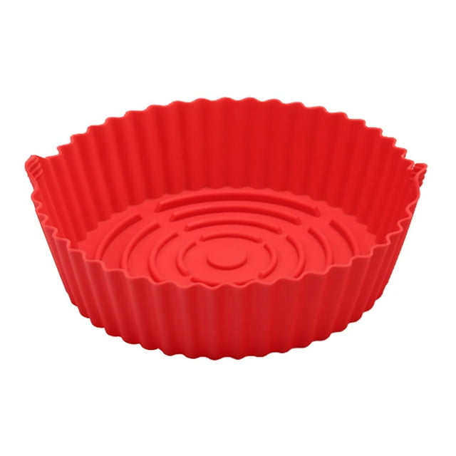 EeaseCA Poêle Antiadhésive pour Friteuse à Air Chaud Casserole en Silicone pour Friteuse à Air Doublure pour Friteuse à Air à Double Poignée