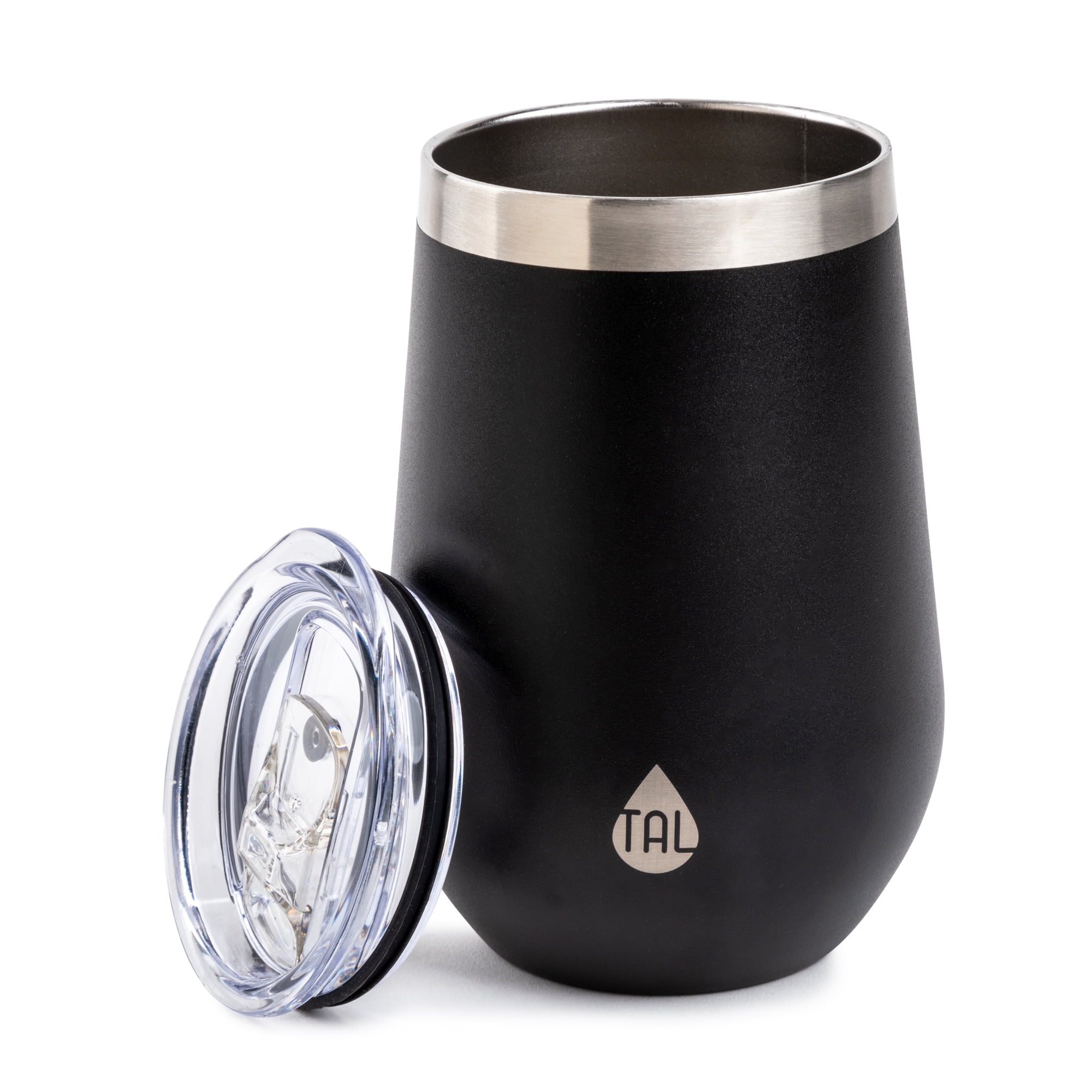 Tal 12 Ounce Stainless Steel Insulated Wine Tumbler with Tritan Lid