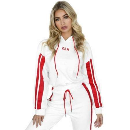 Comfy Hoodie Set - 2Pcs Set Women Tracksuit Hoodies Crop Top Sweatshirt Pants Lounge Sports Wear