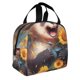 thumbnail image 2 of Easygdp Elegant Cute Panda Sunflower Bolsa Térmica Premium - Tela Oxford Impermeable, Gran Capacidad, Bolsillo Frontal, Unisex para Trabajo, Escuela, Actividades al Aire Libre y Picnics, 2 of 8