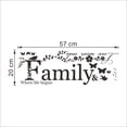 thumbnail image 6 of Vikakiooze Home Decor , Family Letter Quote Removable Vinyl Decal Art Mural Home Decor Wall Stickers, 6 of 6