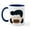 White/Navy Inside, variant on CafePress - Peanuts Lucy Frustrated Emoji - 11 oz Ceramic Mug - Novelty Coffee Tea Cup