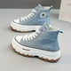 thumbnail image 2 of Zapatos De Lona De Caña Alta Para Mujer, Zapatillas Clásicas Con Cordones Y Plataforma, Zapatos Para Exteriores Para Mujer Que Combinan Con Todo, 2 of 4