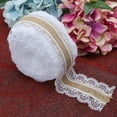 thumbnail image 6 of 2 Rolls 5m Retro Style Linen Lace Roll Ribbon Wedding Party DIY Decor AccessoriesType 1, 6 of 8