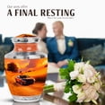 thumbnail image 4 of JAGASY Car Funeral Urns for Human Ashes - 10 Inch Cremation Urns for Ashes Adult Female, 3 Inch Mini Keepsake Urn for Grandmother - Orange Urn for Grandparents - (1 Large, 4 Keepsake), 4 of 7