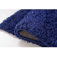 thumbnail image 4 of Ladole Rugs Solid Color Shaggy Meknes Durable Beautiful Turkish Indoor Area Rug Carpet in Navy Blue, 7x10 (6'5" x 9'5" , 200cm x 290cm), 4 of 5