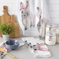 thumbnail image 2 of Kitchen for Utensils Towel Cleaning Household Tableware Cloth Dish Towel Hand Kitchen Microfiber Animal Rabbits Heads Wreaths, 2 of 7