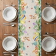 thumbnail image 6 of Easter Table Runner - 60 Inch Long, Kitchen Dining Table Runner Dresser Scarves, Blue Plaid Truck Eggs Bunny Spring Floral Gnomes Rustic Farmhouse Decor for Coffee Tables Wedding Party Banquet, 6 of 8