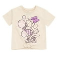 thumbnail image 2 of Disney Minnie Mouse T-Shirt and Bike Shorts Outfit Set Iridescent Toddler to Big Kid, 2 of 5