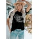 thumbnail image 4 of ABPHQTO Camiseta negra de manga corta para mujer Out of Office Slim Fit, 4 of 5