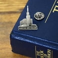 thumbnail image 2 of Hamilton New Zealand 3/4" Antique Gold Temple Pin by Ringmasters, 2 of 4