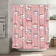 thumbnail image 5 of Honeii Girl Rabbit Print Shower Curtain 72x72in,Bathroom Curtain,Waterproof Fabric Shower Curtain Set with Hooks, 5 of 5