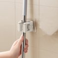 thumbnail image 3 of WRKEKC Clearance Heavy-Duty Wall-Mounted Garden Tool Organizer Rack, Stainless Steel Mop Hanger, No-Drill Utility Rack for Rakes/Shovels, 3 of 9