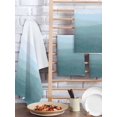 thumbnail image 2 of Coastal Wave Kitchen Dish Towels for Drying Dishes Set of 3, Summer Ocean Nautical Beach Ombre Sky Blue Waffle Weave Microfiber Hand Tea Bathroom Towels Quick Dry & Absorbent Towel 15.7x23.6, 2 of 7