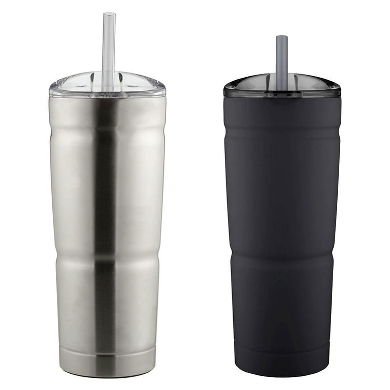 Bubba Envy S Stainless Steel Tumbler w/ Straw, 24 oz - Stainless (2-Pack) 