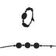 thumbnail image 1 of Goddess Bracelet Sensoriel Simple Fidget Jouet Bracelet en Silicone Décompression, Soulagement du Stress Jeu Sensoriel Fidgeting Bracelet de Musique Mini Flip, Pression des Doigts Tue le Temps (Noir, 1 Pce), 1 of 5