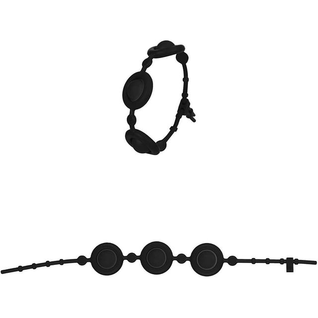 Goddess Bracelet Sensoriel Simple Fidget Jouet Bracelet en Silicone Décompression, Soulagement du Stress Jeu Sensoriel Fidgeting Bracelet de Musique Mini Flip, Pression des Doigts Tue le Temps (Noir, 1 Pce)