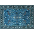 thumbnail image 1 of Ahgly Company Indoor Rectangle Oriental Light Blue Traditional Area Rugs, 4' x 6', 1 of 4