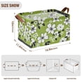 thumbnail image 7 of Yayeee Foldable Storage Basket for Shelves with Handles Waterproof Cloth Bins, Retro Floral, 7 of 7