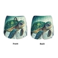 thumbnail image 6 of Goofa Watercolor Turtle1 Printed Women 2 in 1 Running Shorts,Quick Dry Athletic Workout Shorts,High Waisted Athletic Shorts with Liner Pockets-Small, 6 of 9