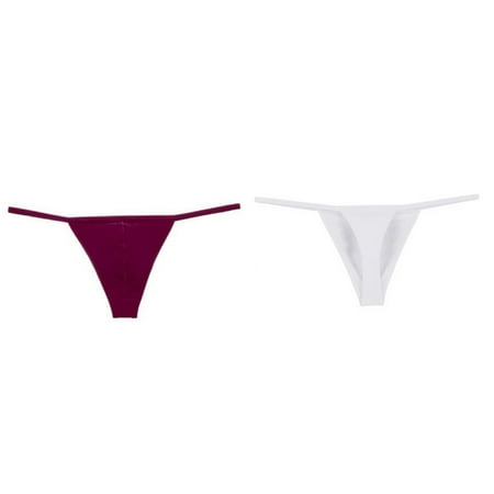 2-Pack Open Back Mens Underpants Low Waist Briefs Thong Underwear Pregnancy Pajama Set Christmas Garter Belt with Clips Lingerie for Women Two Piece 5x Lingerie for plus Size Women And Corset Lin