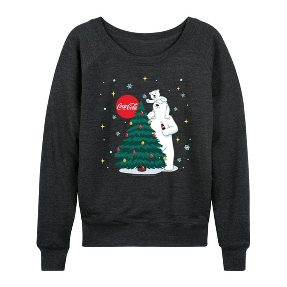 Coca-Cola - Christmas Tree - Women's Lightweight French Terry Long Sleeve Shirt