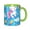 Green, variant on Cute Rainbow Unicorn Coffee Mug Fun Custom Ceramic Mugs 11oz Sky Blue