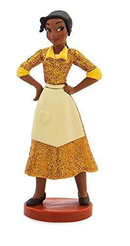 Disney Princess \u0026 The Frog Tiana in Work Chef Yellow Dress 3 inch Lose PVC Figure Figurine Cake Topper Collectible Doll Toy