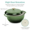 thumbnail image 6 of Best Choice Products 6 Quart Cast-Iron Dutch Oven, Heavy-Duty Kitchenware w/ Enamel, Side Handles - Deep Olive Green, 6 of 8