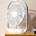 thumbnail image 5 of JingChun Fan for Window, Ultra Quiet Desk Fan, Cordless Desk Fan, Desktop Night Light Fan Rechargeable USB Portable Fan, 5 of 9