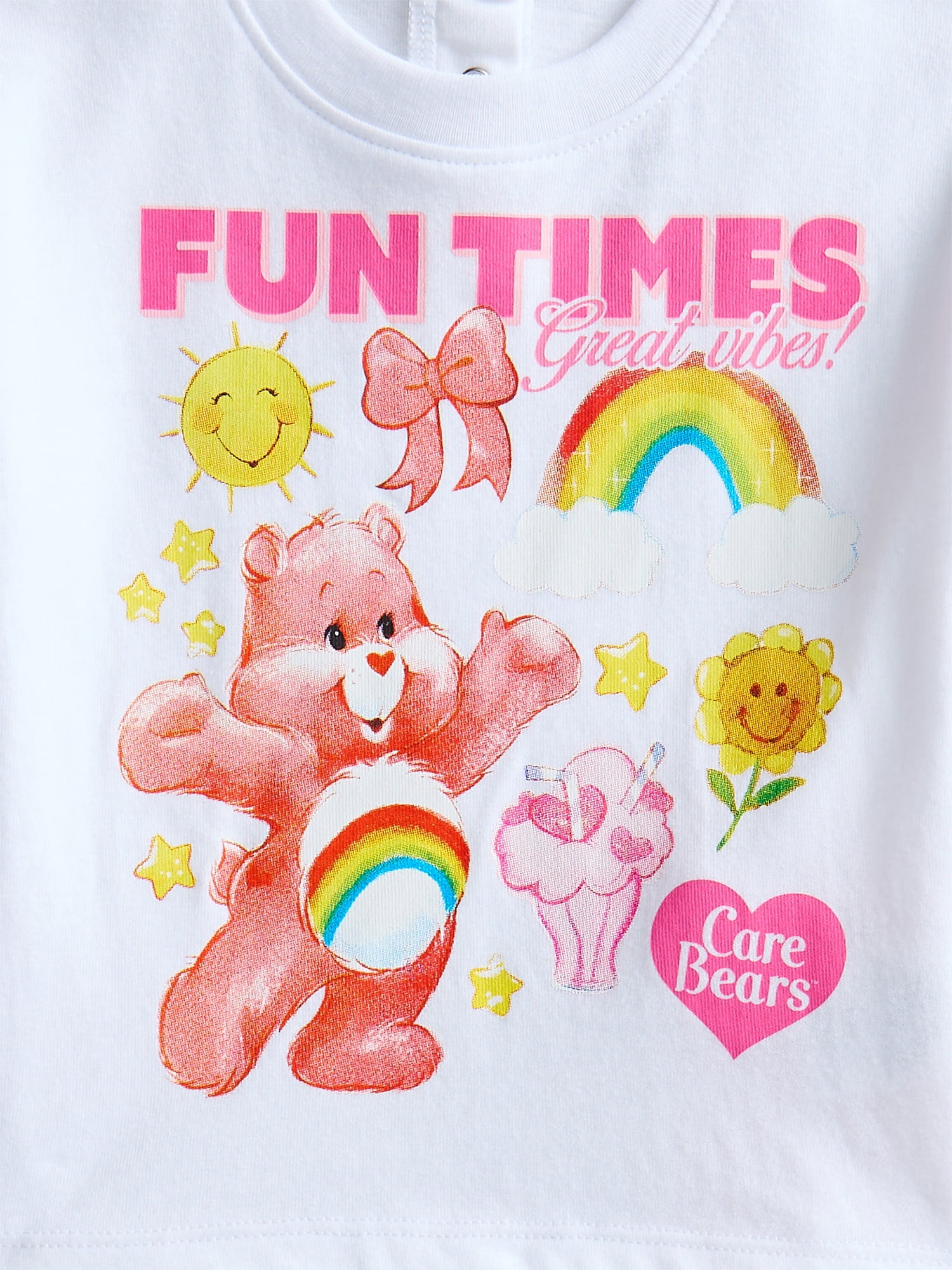 Care Bears Baby Girls Graphic Tee and Bike Shorts Set, 2 Piece, Sizes 0/3M-6/9M