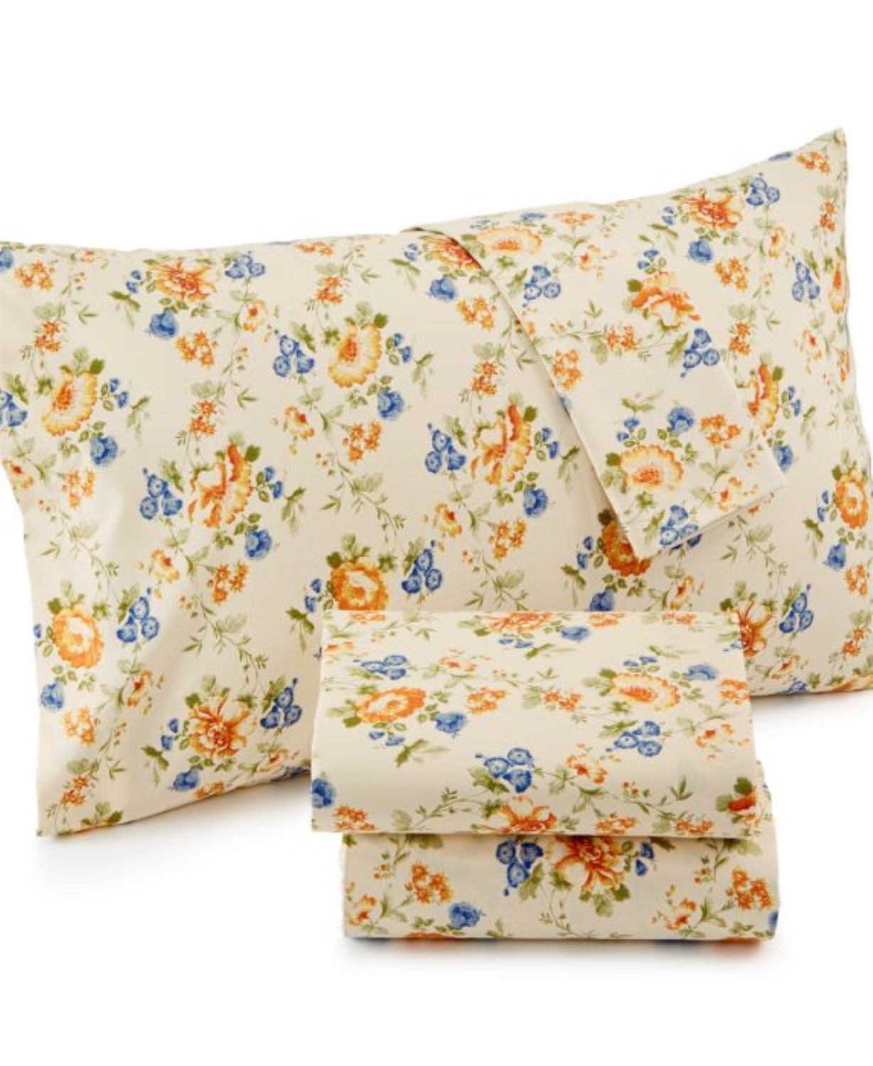Jessica Sanders 4 Piece Floral Printed Microfiber Sheet Set, Size King