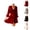 Red, variant on Kimono Robe for Women Summer Lightweight Silky 3/4 Sleeve Loose Ruffle Hem Bride Bridesmaid Wedding Party Robe Sleepwear