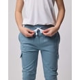thumbnail image 4 of Real Essentials 3 Pack: Boys' Cotton Fleece Cargo Joggers Athletic Sweatpants - Kids Casual Sports Pants Pockets (Ages 6-16), 4 of 6