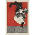 thumbnail image 2 of Anonymous 14x18 Black Ornate Wood Framed Double Matted Museum Art Print Titled - Woman Frightened by Mouse (1893 - 1897), 2 of 5