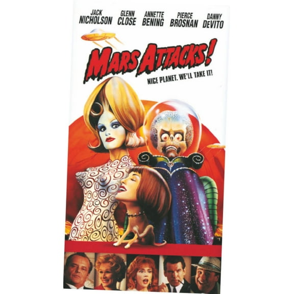 Mars Attacks Movie Metal Print 12in x 16in Art Print on Metal 12x16 Square Adults AB Posters