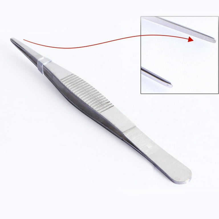 Uxcell 10.6 Stainless Steel Extra Long Aquarium Curved Tweezers