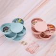 thumbnail image 6 of Uxcell Rotating Jewelry Organizer, 4 Layer Small Jewelry Storage Box Mirror Jewelry Case Holder Style 1, White, 6 of 6