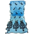 thumbnail image 2 of Women Peacock Flower Embroidered Lace Scarf Long Soft Wrap Shawl A, 2 of 3