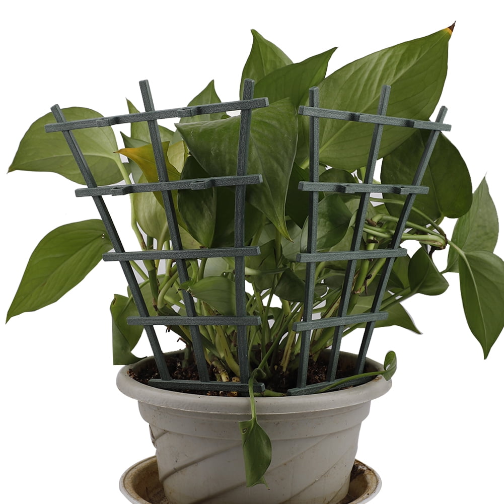 Mini Climbing Trellis Flower Vegetable Supports,Plastic Superimposed Garden DIY Tools for Courtyard Indoor Outdoor Climbing Plants Pot Trellis Tavot Plant Stem Support