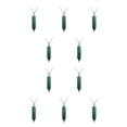 thumbnail image 1 of Qarigey Hexágono columna encanto hecho a mano vacaciones aniversario colgantes colgantes cristal puntiagudo encantos decoraciones Verde 10piezas, 1 of 6